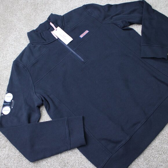 Vineyard Vines Sweatshirt NWT Mens Large Blue Collegiate Shep Shirt Ford Logo - Picture 6 of 16